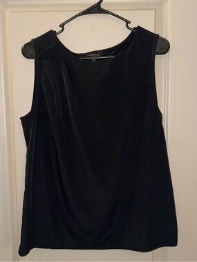 Banana Republic Sleeveless Scoop Neck Shell Top - Black